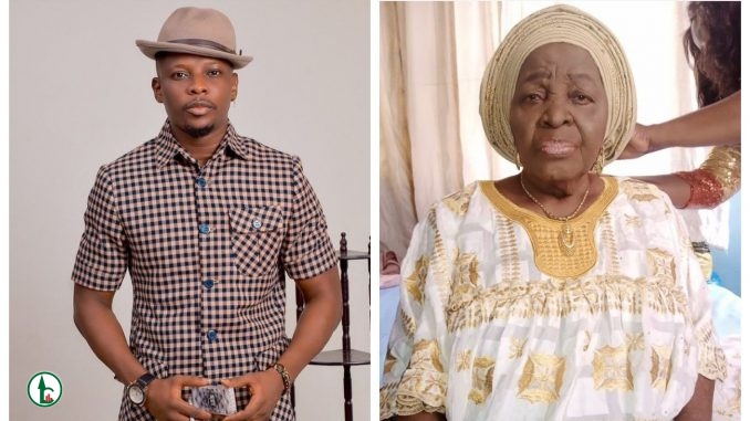 Nollywood stars join Rotimi Salami to celebrate his grandmother’s 106th birthday