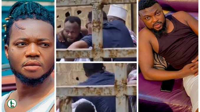 “Is this a movie or real?” Commotion as Kolawole Ajeyemi, Ayo Olaiya, others fight dirty on movie set, fans express concern (Video)