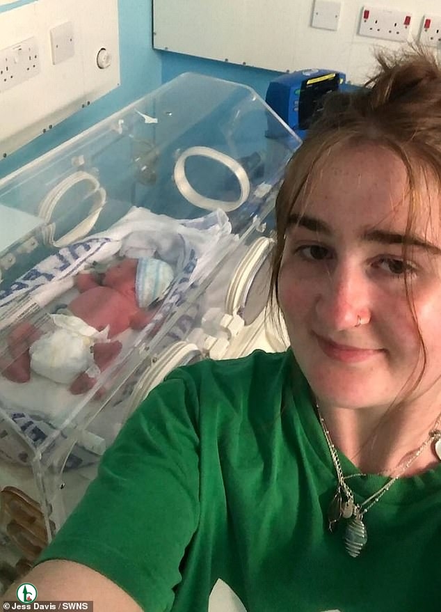Liv quickly advised Jess to call an ambulance after she had sent a photo of the new-born and baby Freddie was rushed away to be put in an incubator