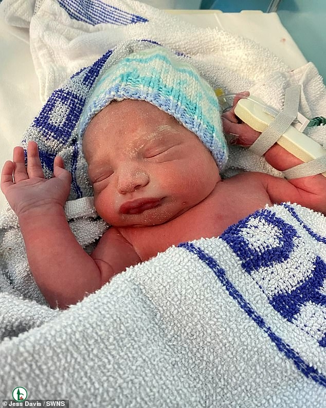 The new mum said he is the 'most chilled baby ever' and he is even known as the quiet baby on the hospital ward