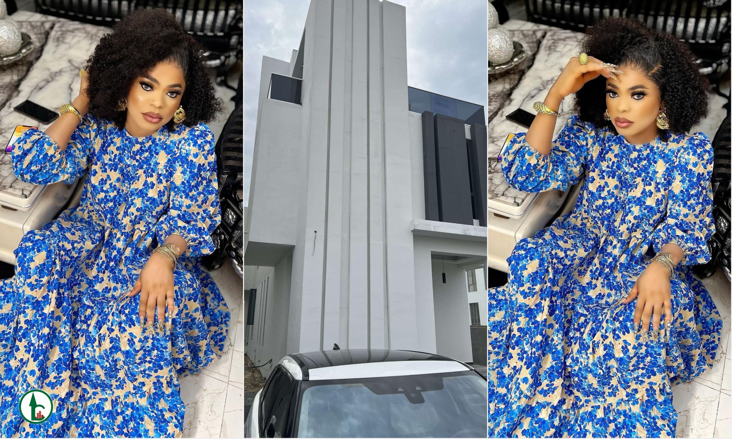 “A home of 400 million in one of the best locations” – Cross-dresser Bobrisky brags as he finally unveils his multi-million naira mansion in Lagos