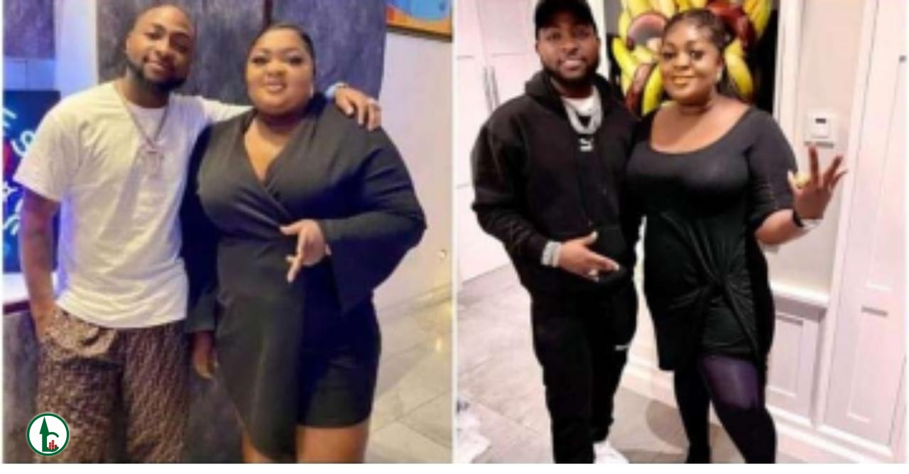 Actress Eniola Badmus flaunts her body transformation in before and after photos with Davido, Fans Reacts