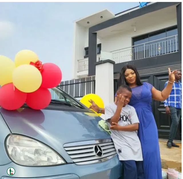“How much is her allowance?” Laide Bakare receives query as her 13 year old daughter gifts brother a Benz