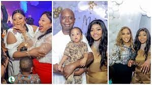 ‘She Is A Strong Woman ‘ – Fans React As Ned Nwoko Shares Video Of Regina Daniels Celebrating Her Son’s Birthday, Few Hours After Birth Of Second Son (WATCH)